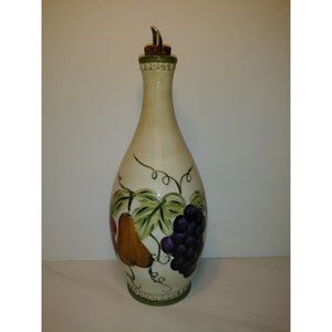 Handpainted Hand Crafte Olive Oil Bottle Tabletops Gallery Francesca